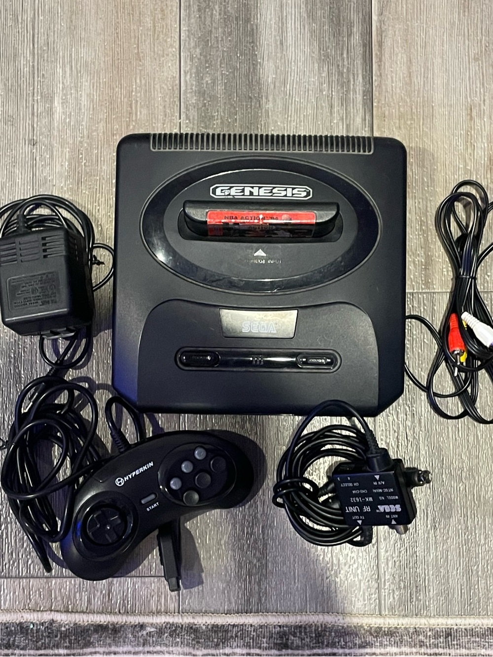 Genesis Black Retro Video Game Console with Controller